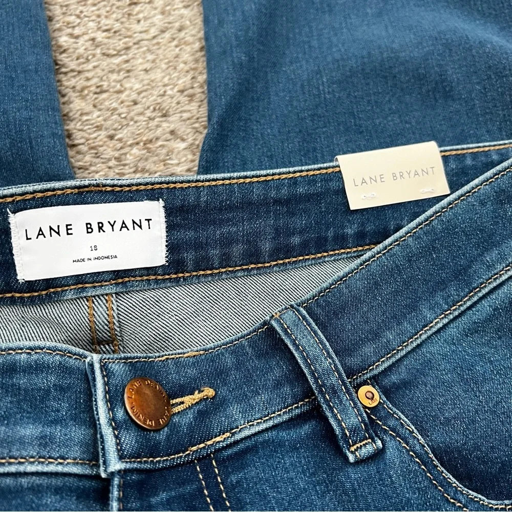 Lane Bryant Dark Blue Classic Denim Jeans NWT Size 18 - Picture 3 of 14